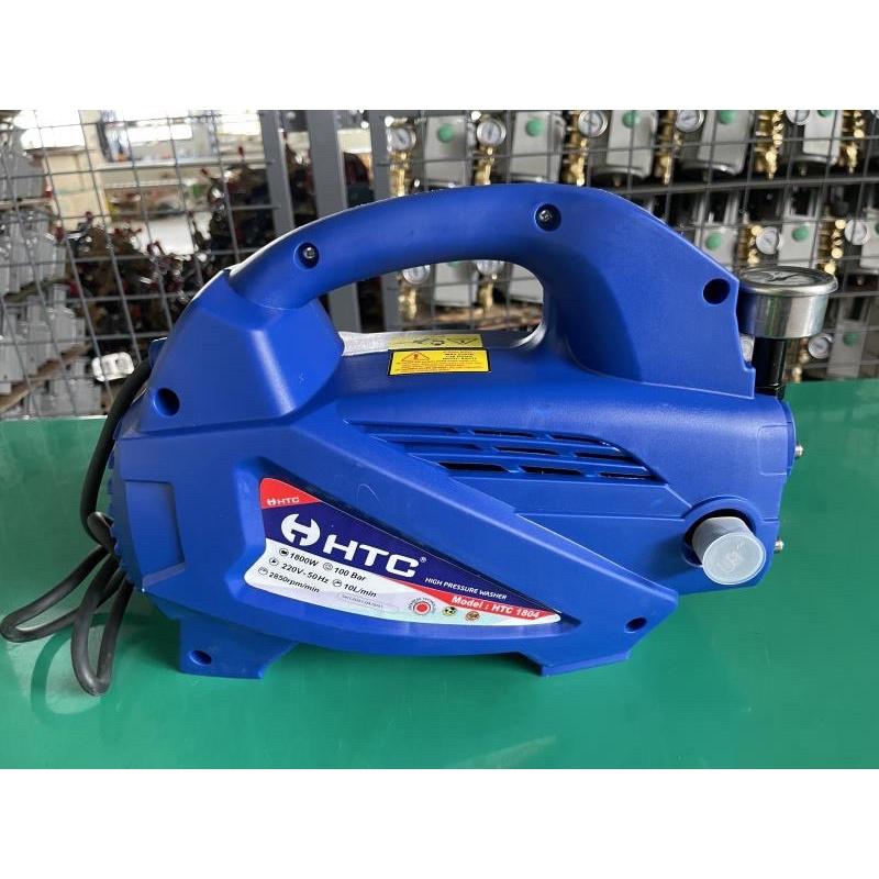 Máy xịt rửa xe motor đồng,công suất 1800W, áp lực 100 bar,8L/phút hiệu HTC1804