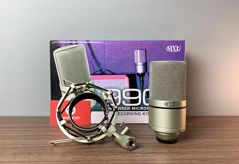 Micro thu âm cao cấp MXL 990 - Condenser Microphone - Micro thu âm chuyên nghiệp cho phòng thu, livestream, karaoke online - Hàng chính hãng
