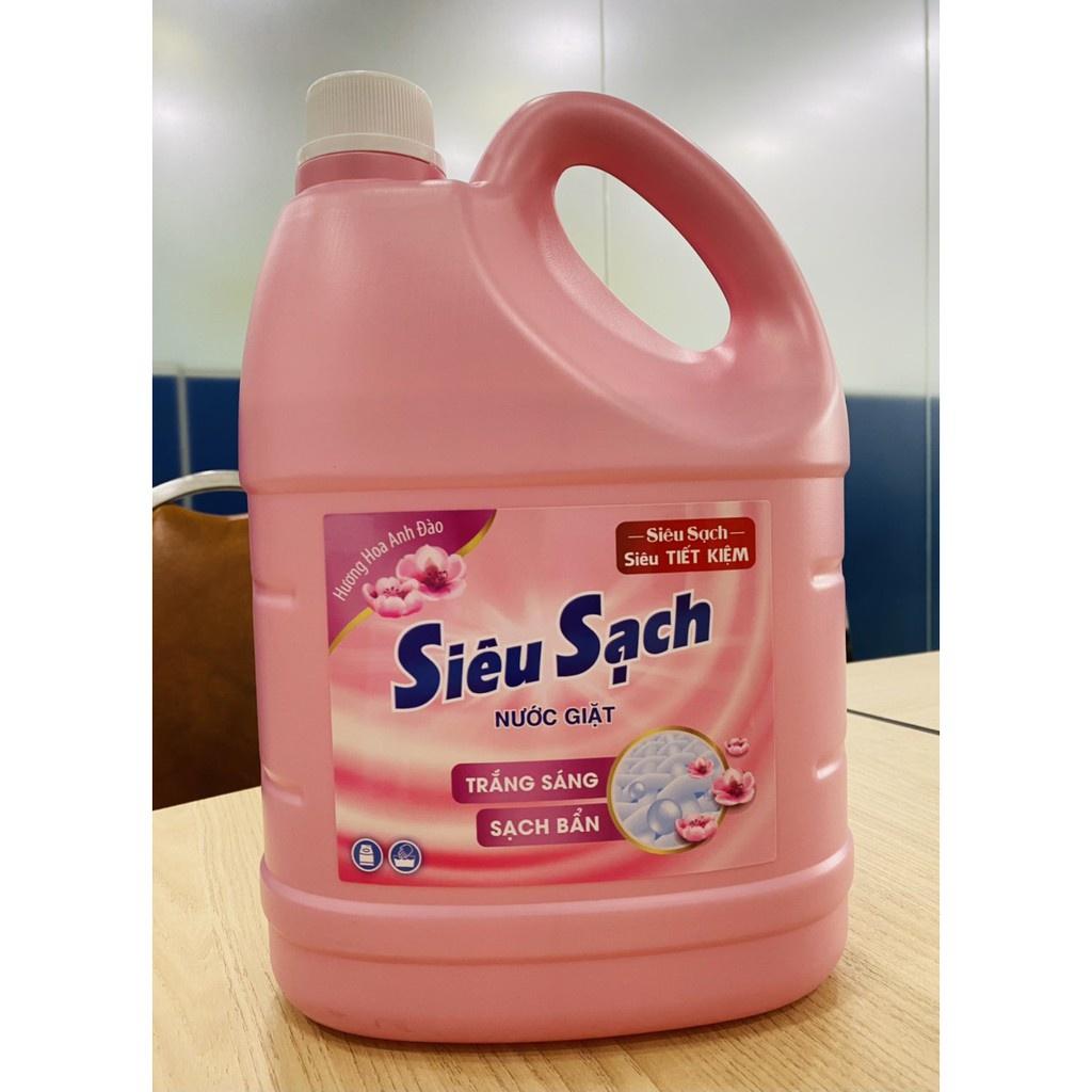 Nước giặt Siêu Sạch Lix hoa Hồng can 3.5L