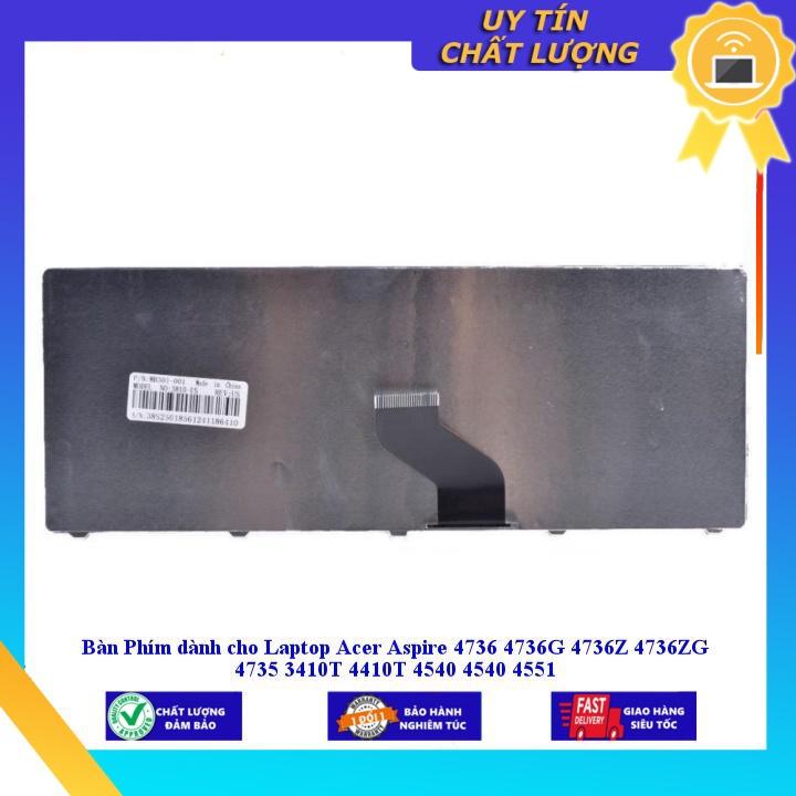 Bàn Phím dùng cho Laptop Acer Aspire 4736 4736G 4736Z 4736ZG 4735 3410T 4410T 4540 4540 4551 - Hàng Nhập Khẩu New Seal