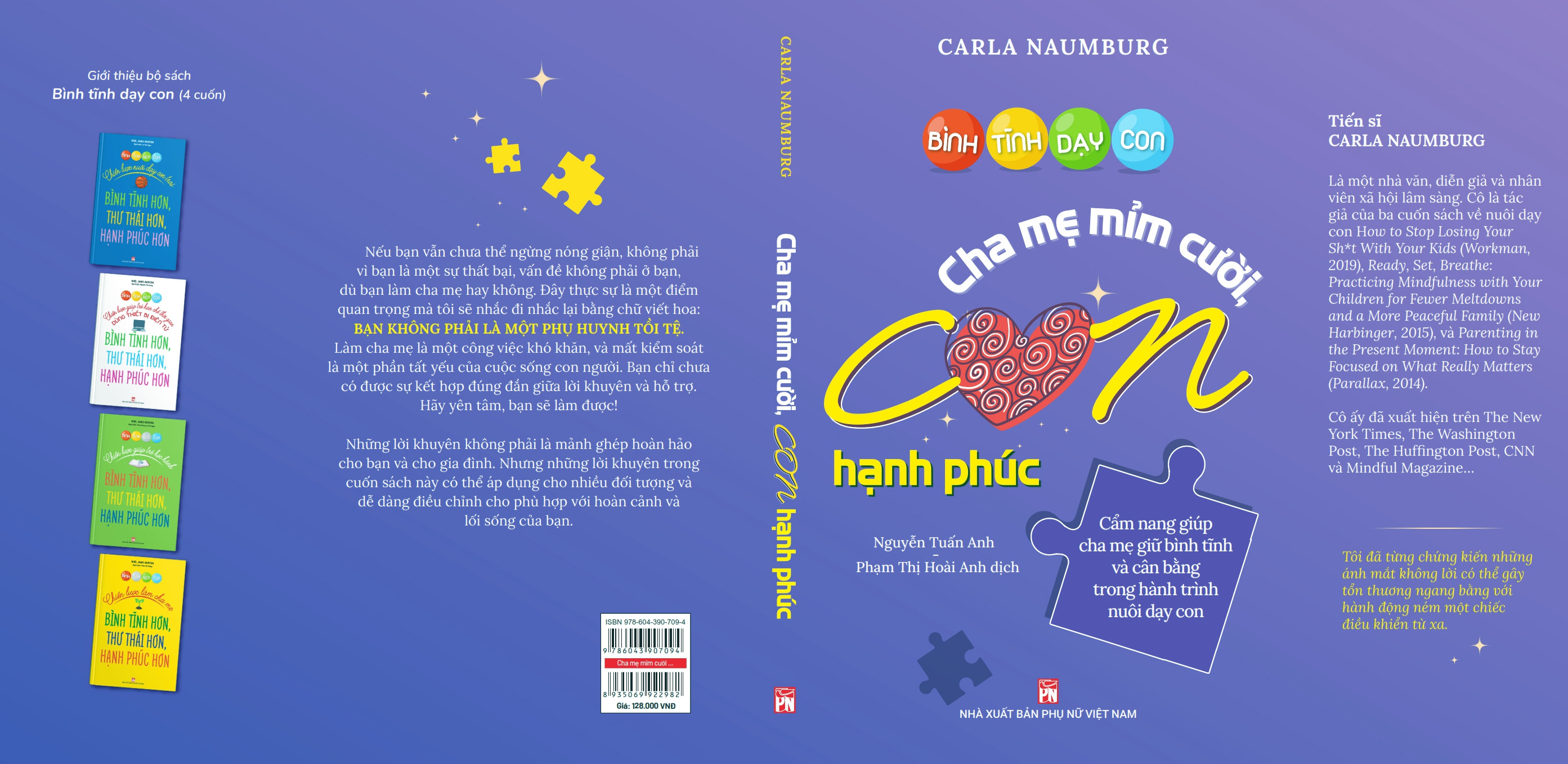BÌNH TĨNH DẠY CON – Cha mẹ mỉm cười con hạnh phúc - Cẩm nang giúp cha mẹ giữ bình tĩnh và cân bằng trong hành trình nuôi dạy con
