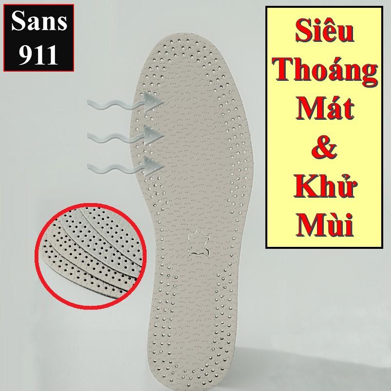 Lót Giày Khử Mùi Thoáng Khí Cặp Lót Giày Êm Ái Mát Mẻ Sans911