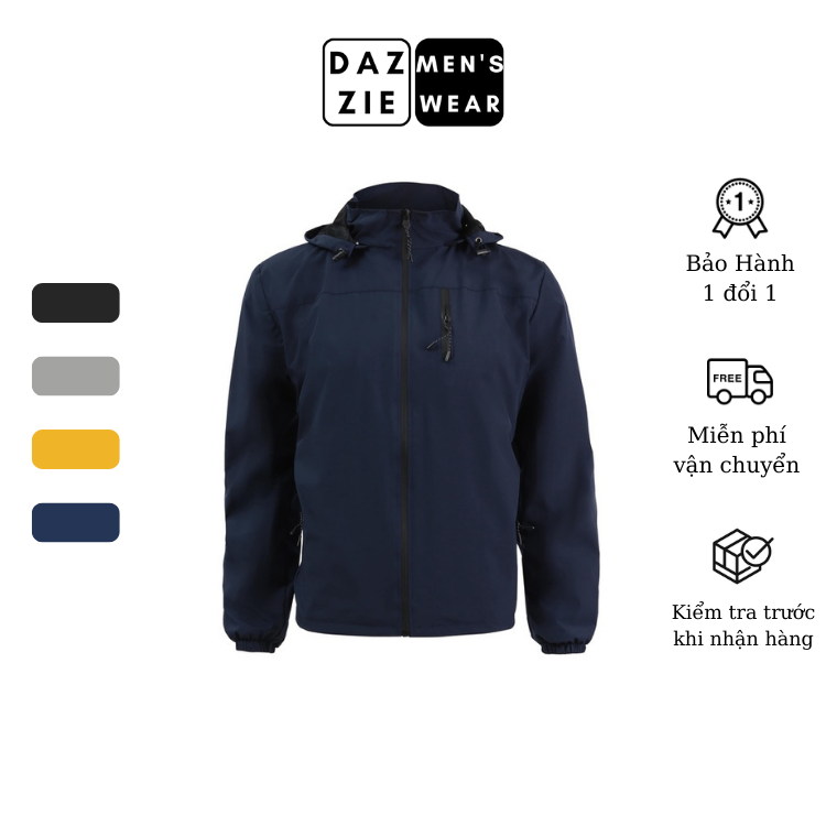 Áo Khoác Gió Nam Nữ Cao Cấp DazzieMenwears chất liệu Goretex chống nước, chống bụi mặc đi du lịch, đi chơi, đi phượt