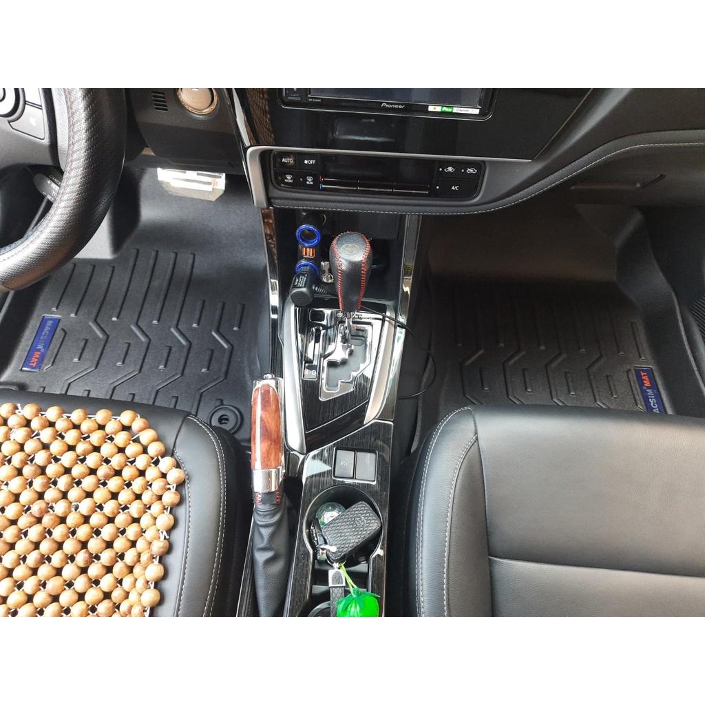 Thảm lót sàn xe ô tô Toyota Corolla Altis 2019 + Nhãn hiệu Macsim chất liệu nhựa TPV cao cấp màu đen