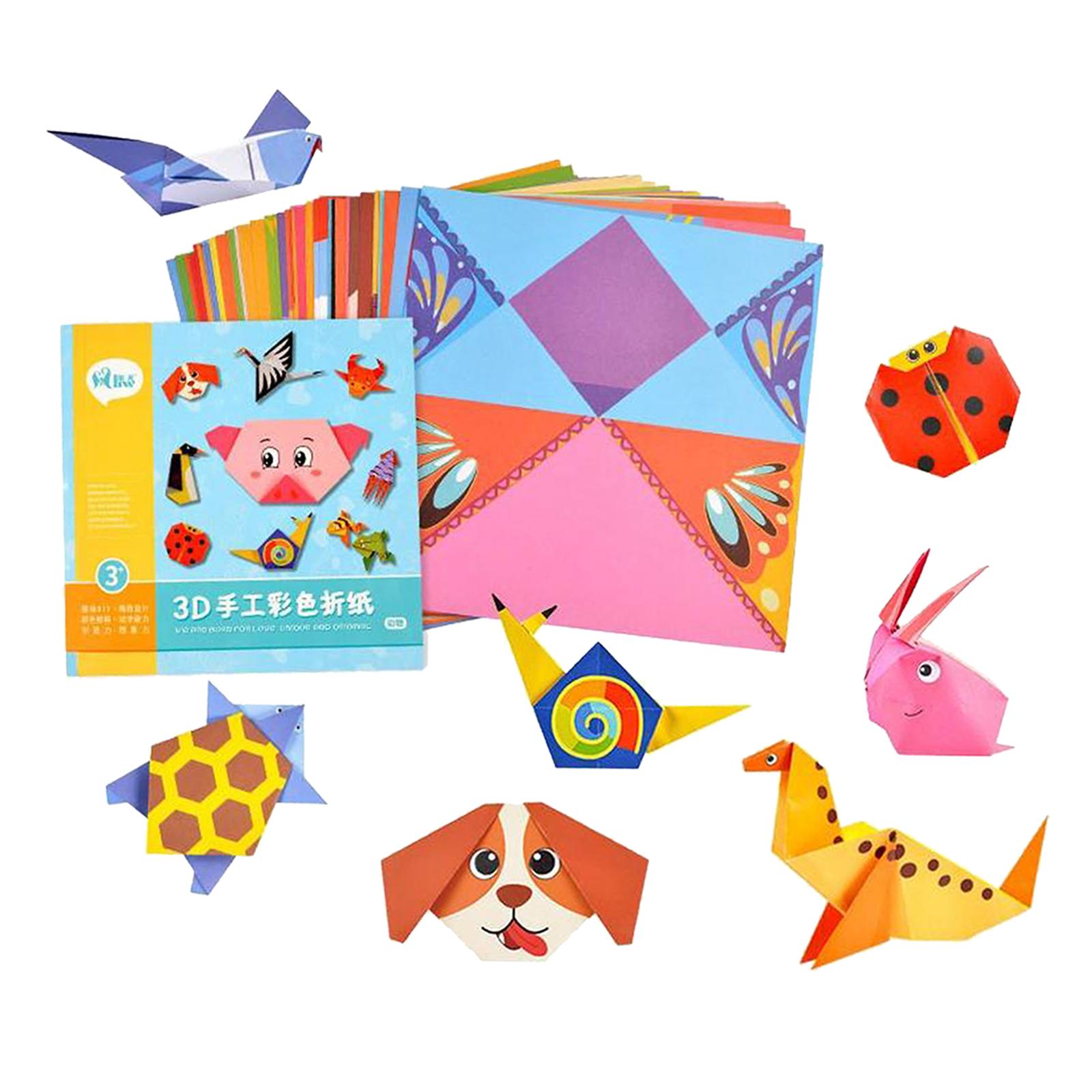 Origami Paper Kids DIY Paper Baby Early Learning Education Toys Gifts Animal