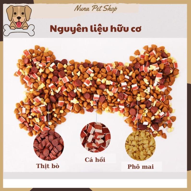 Hạt Captain cho chó - Hạt thức ăn cho cún cưng mix thịt bò, cá hồi và phomai
