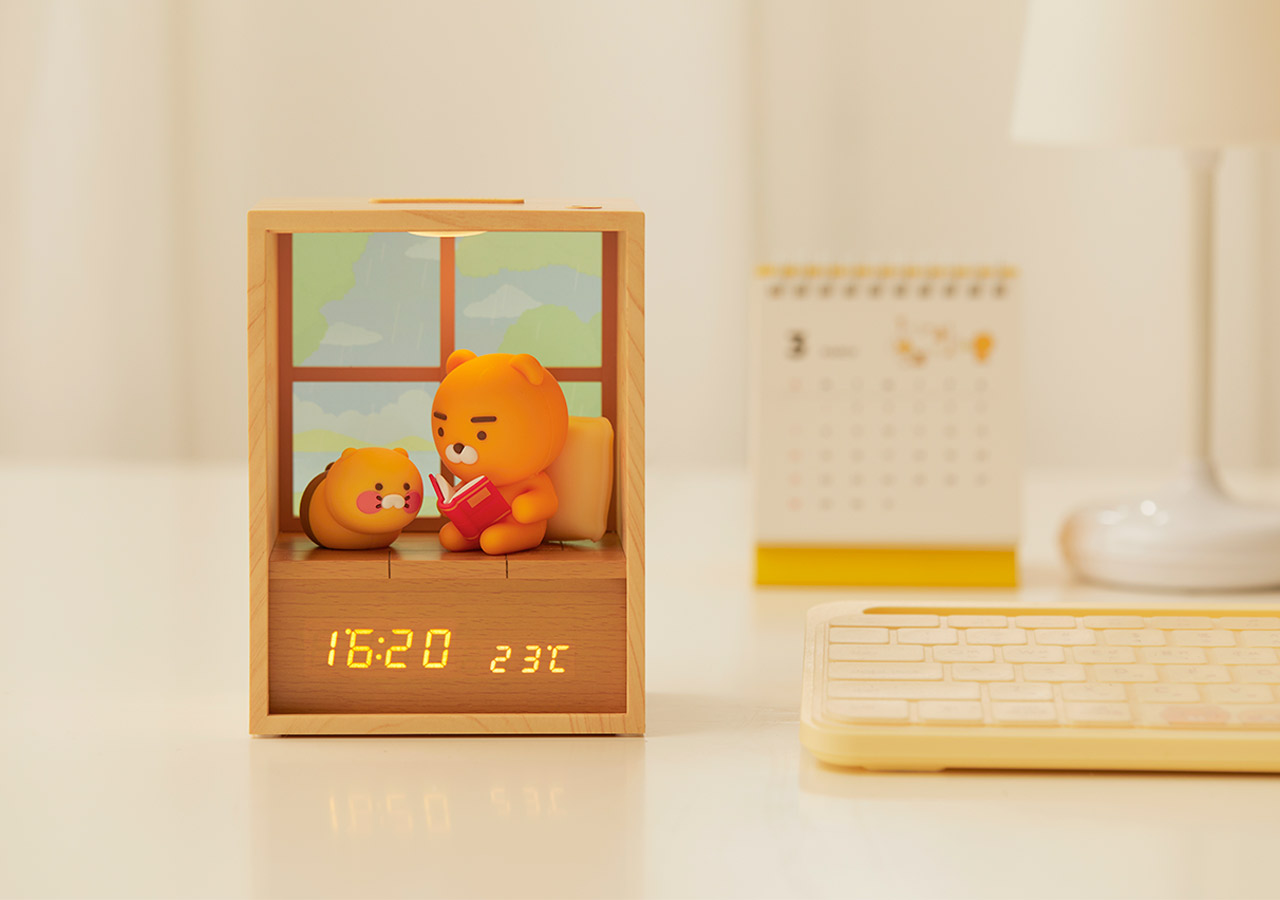 Đồng Hồ Led Điện Tử Ryan &amp; Choonsik KAKAO FRIENDS - Hàng chính hãng