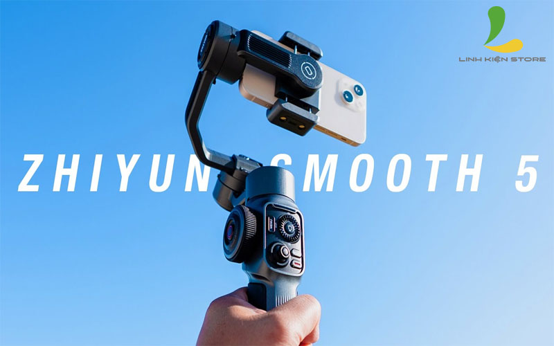 Tay cầm chống rung Zhiyun Smooth 5 cho điện thoại - Hàng nhập khẩu