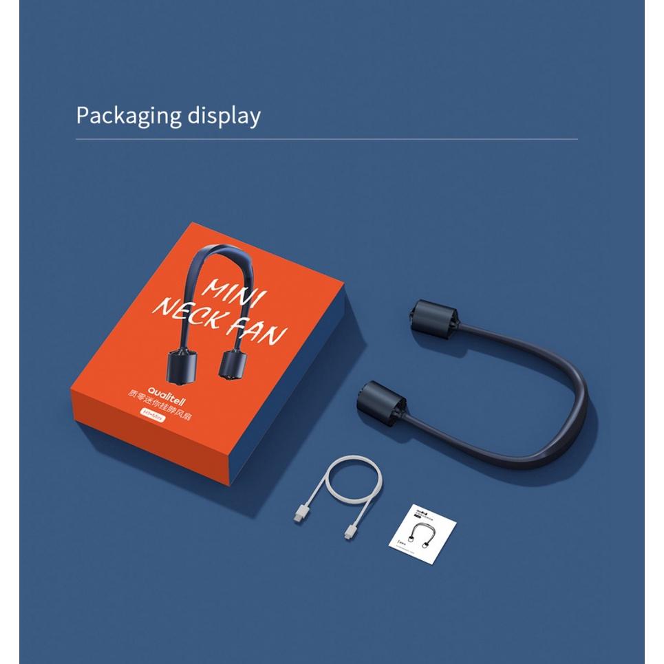 Quạt Làm Mát Mini Đeo Cổ Sạc Cổng USB Tiện Dụng Khi Chơi Thể Thao Hàng nhập khẩu