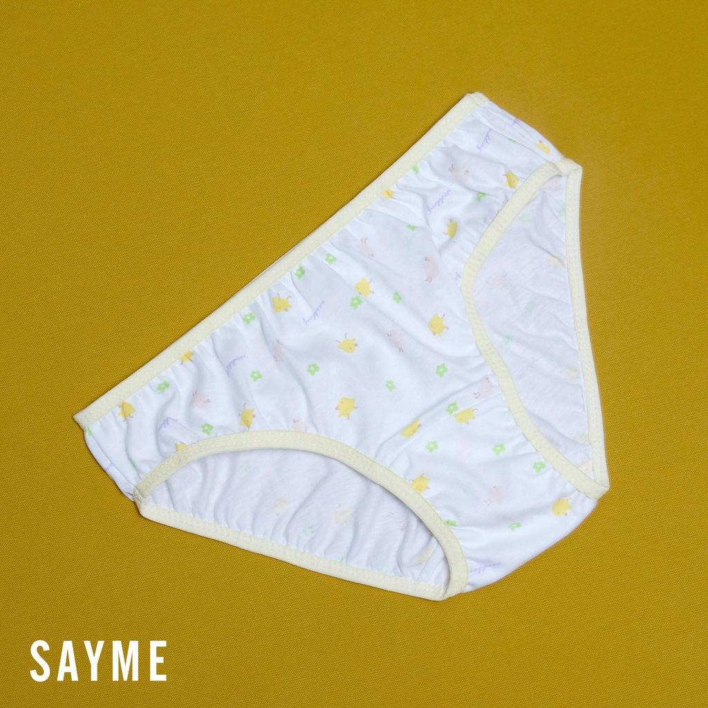 Quần chip bé gái SAYME (set 5 chiếc ngẫu nhiên) quần lót cotton co giãn mềm mịn GBUN0001-2 (inbox chọn size