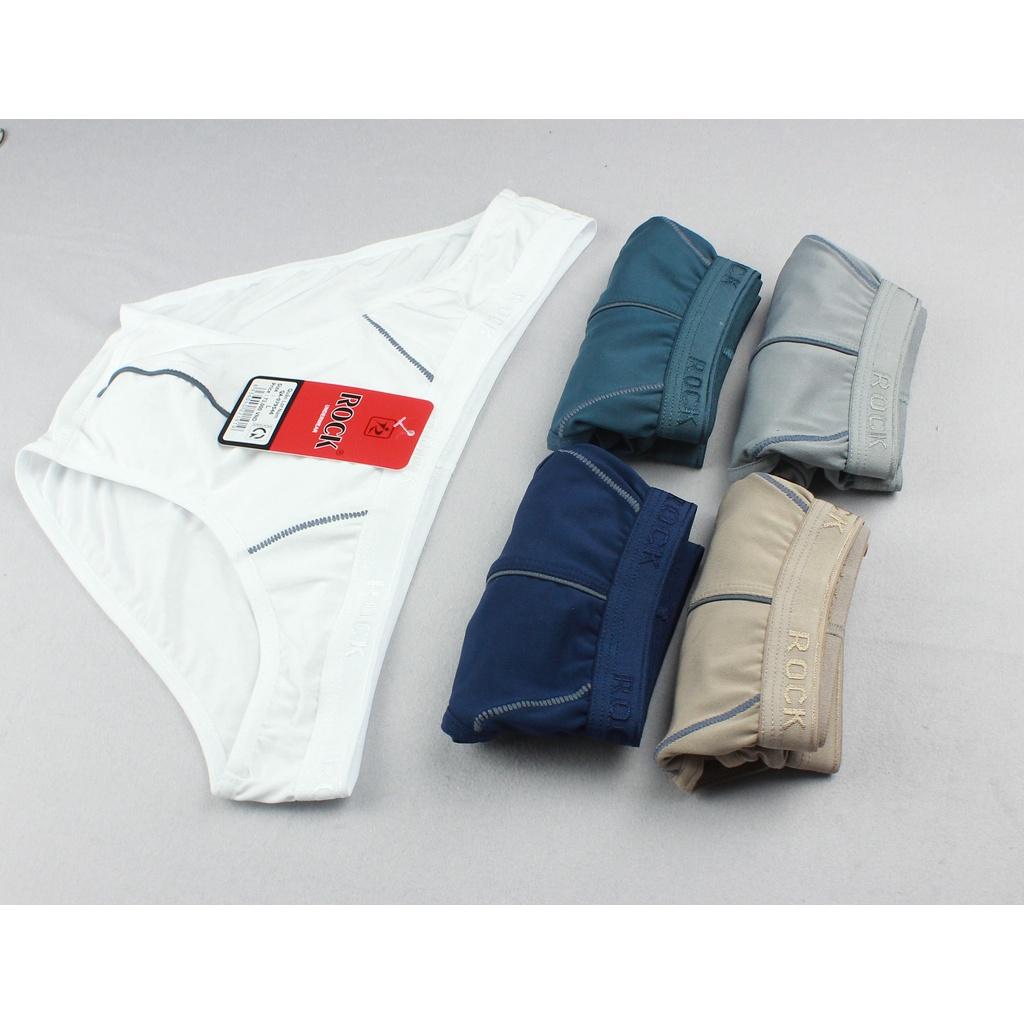 Quần lót nam cao cấp ROCK mát lạnh QA-546, form thấp trên nền chất liệu thun lạnh (microfiber)