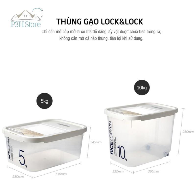 Thùng gạo Hàn Quốc Lock&amp;Lock HPL550 HPL560