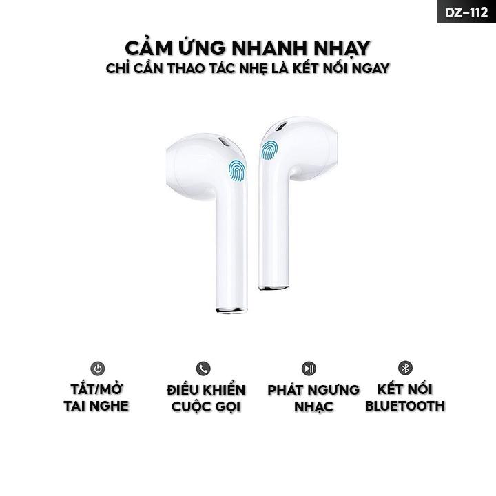 Tai Nghe Bluetooth Không Dây Tự Kết Nối Với Thiết Bị Cảm Ứng Thế Hệ Mới Hợp Dùng Với Tất Cả Các Dòng Điện Thoại DZ-112