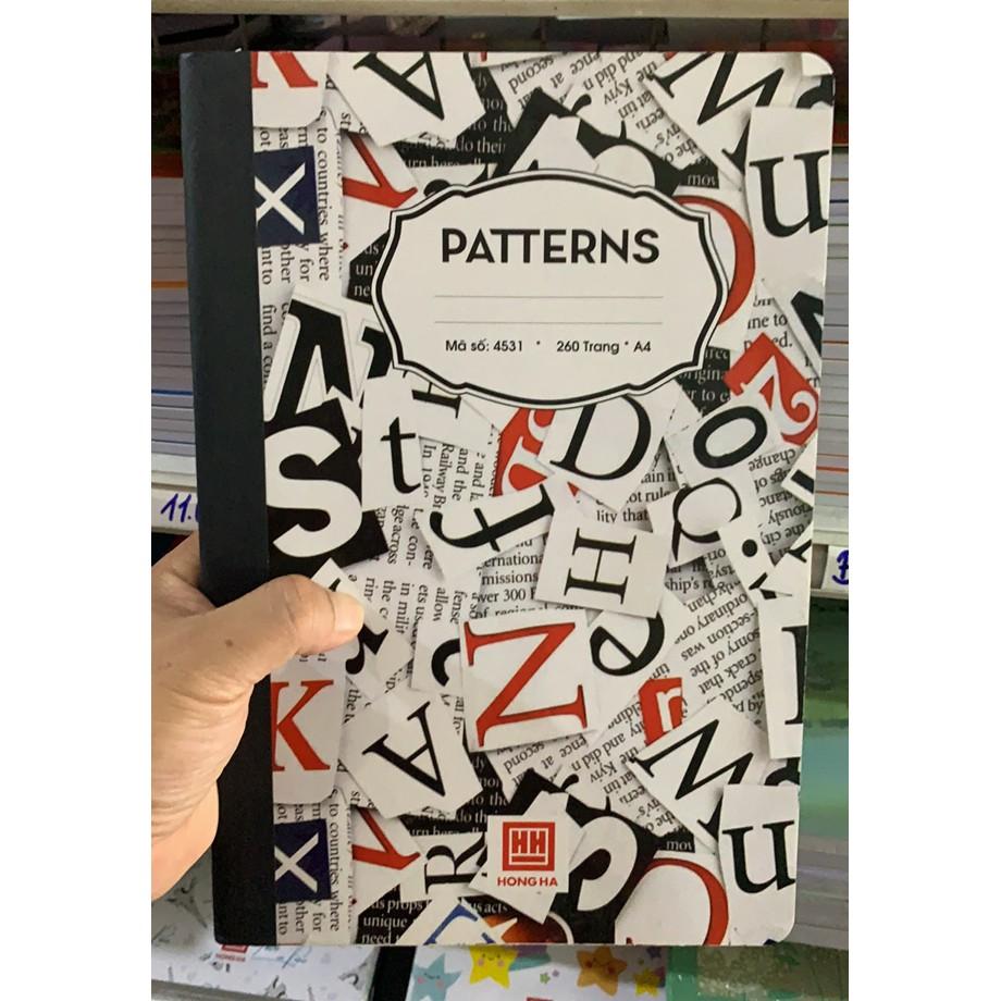 Sổ Ghi Chép Hồng Hà Patterns A4 4531