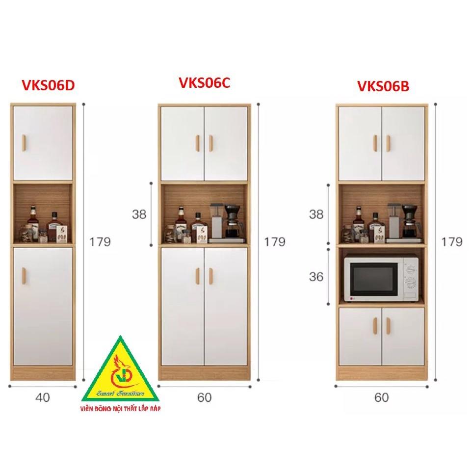 Hình ảnh Tủ để đồ nhà bếp nhiều ngăn VKS06B - Nội thất lắp ráp Viendong Adv