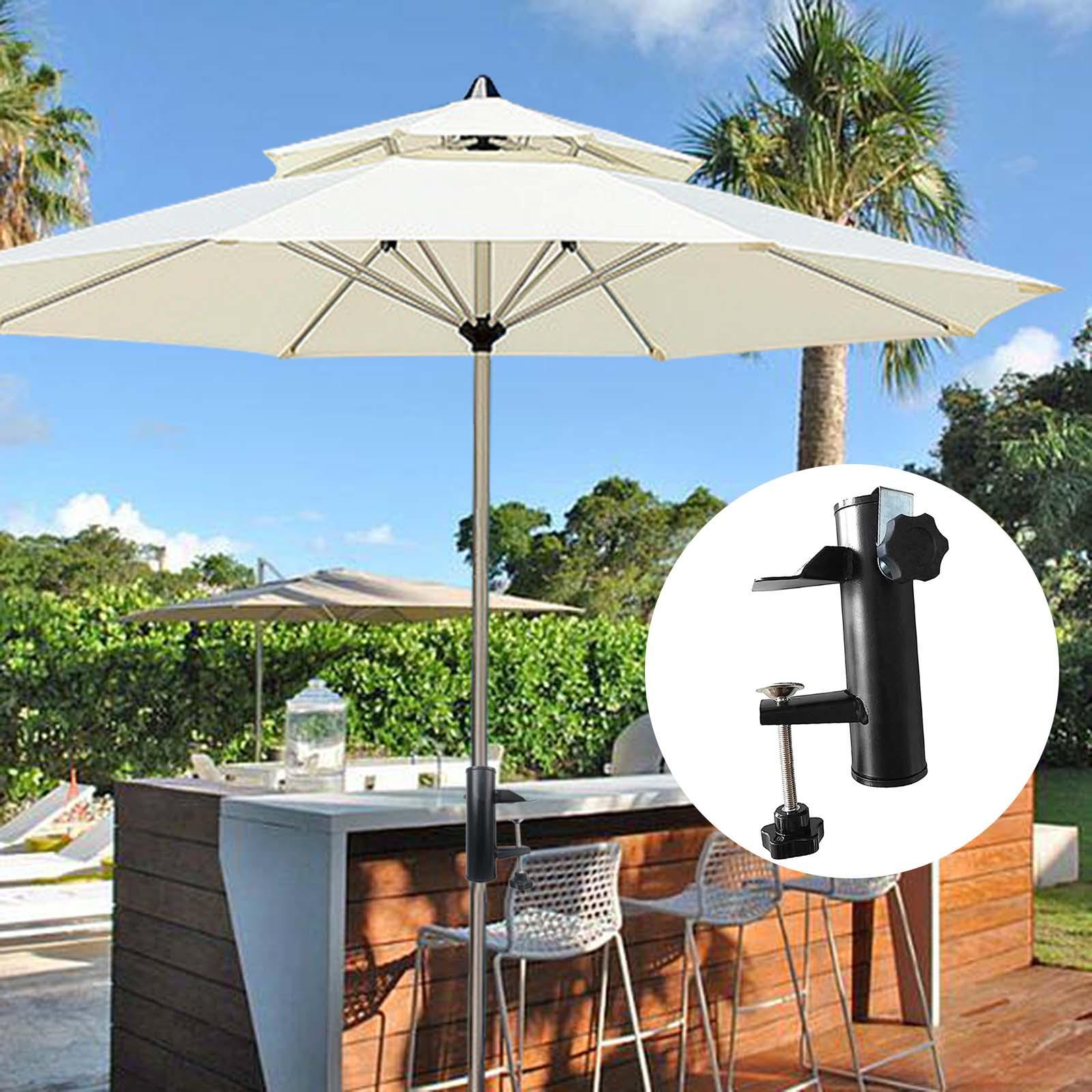 Deck Mount Umbrella Stand Parasol Holder Multipurpose Heavy Duty Fishing Umbrella Mount Clamp Umbrella Holder for Deck for Lawn Boats Patio