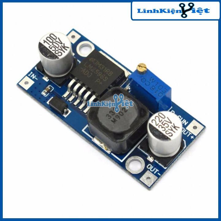 Mạch hạ áp Buck DC-DC LM2596 3A ( Vào 4-35VDC - Ra 1-30VDC )