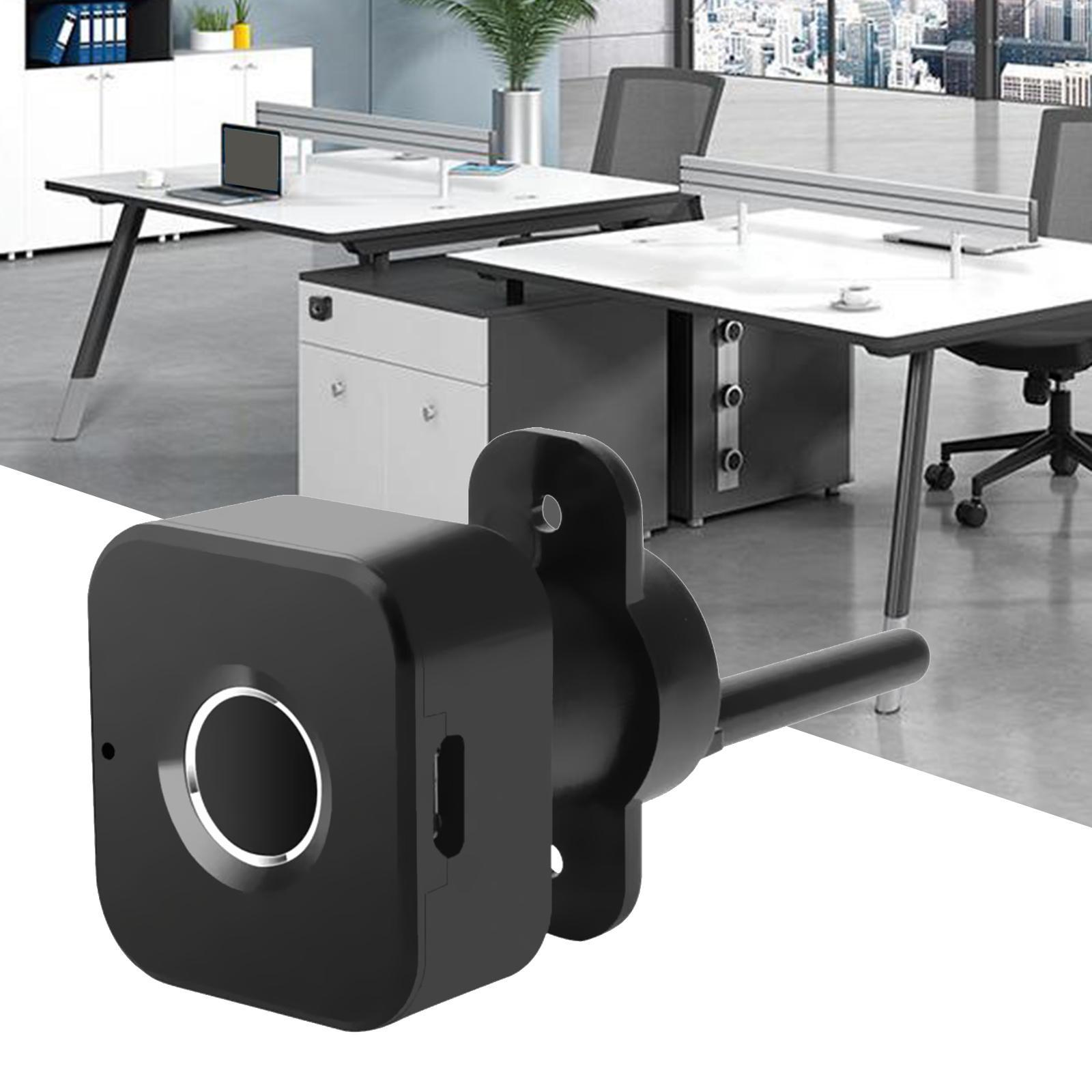 Fingerprint Drawer Lock Hidden File Cabinet Lock Electric Keyless for Office