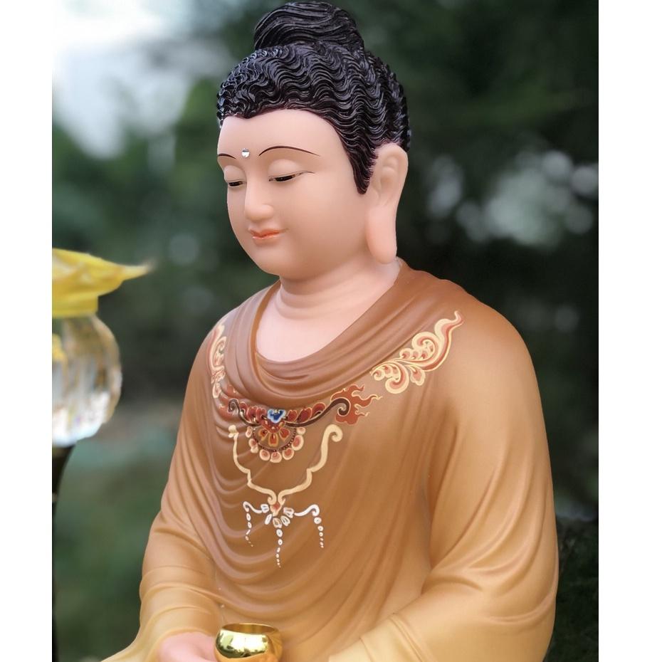 [Tượng Phật ] Tôn Tượng Bổn Sư Thích Ca Mâu Ni vẽ gấm thủ công cao cấp Đài Loan