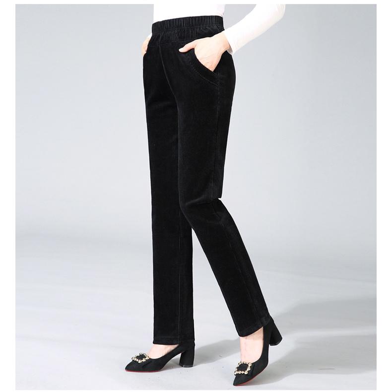 Quần Nhung cạp cao dáng baggy chất Nhung Lụa cao cấp