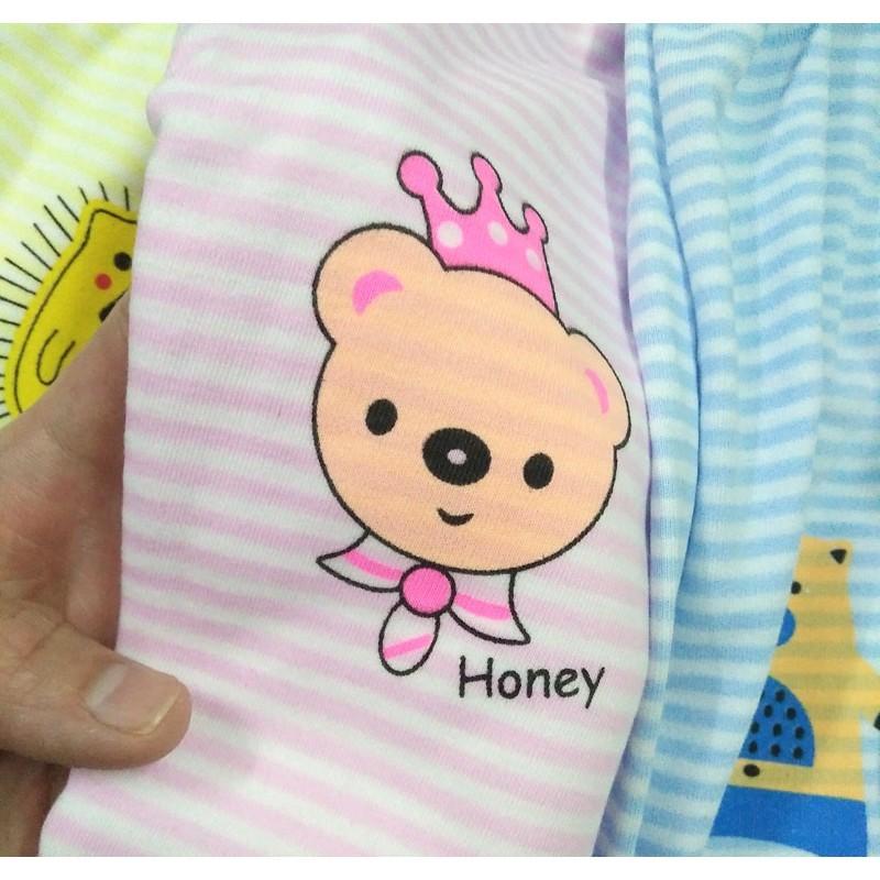 (1 chiếc) Quần dài thu đông cotton mềm mịn in hình ngộ nghĩnh cho bé từ 0-30 tháng (Hàng Việt Nam)