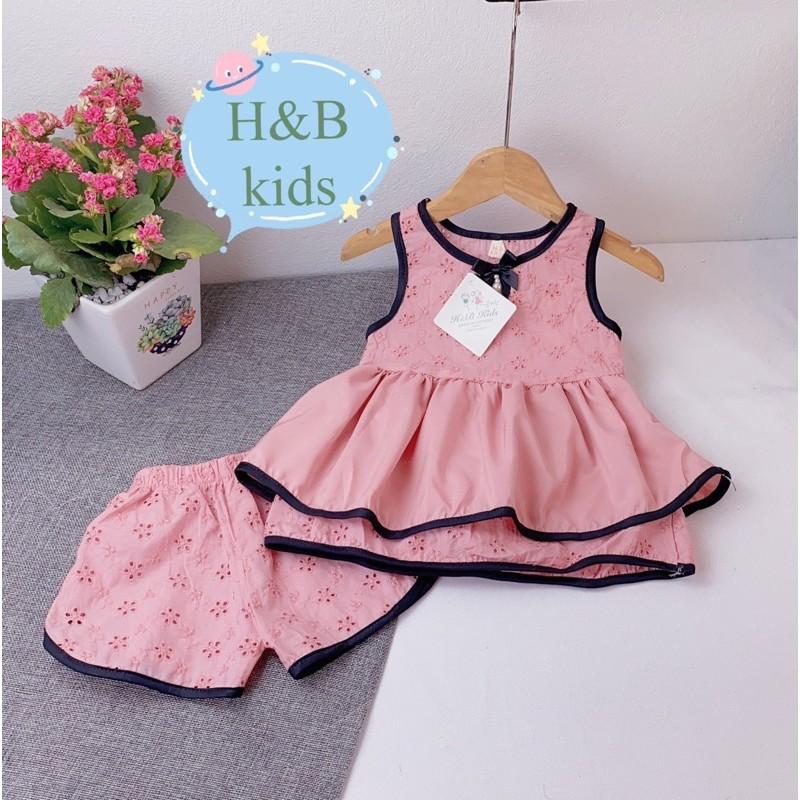 Sét Bộ Ren 2 Tầng Siêu Xinh Cho Bé