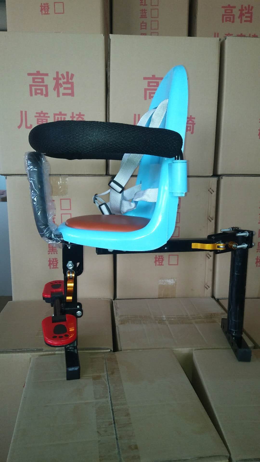 Ghế Ngồi An Toàn Gấp Gọn Gắn Trên Xe Đạp, Xe Đạp Điện, Xe Máy Điện Dành Cho Trẻ Em (Loại Cao Cấp) - Hàng Nhập Khẩu