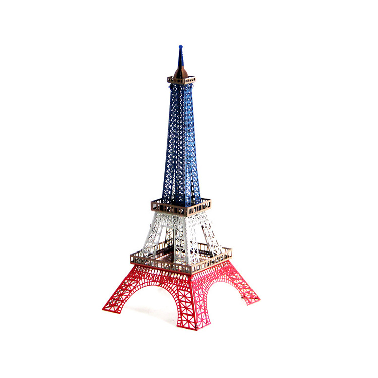 Mô hình thép 3D tự ráp tháp Eiffel bản màu