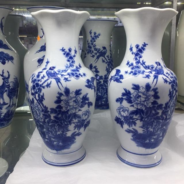 Bình lọ hoa cắm hoa lễ sứ Bát Tràng