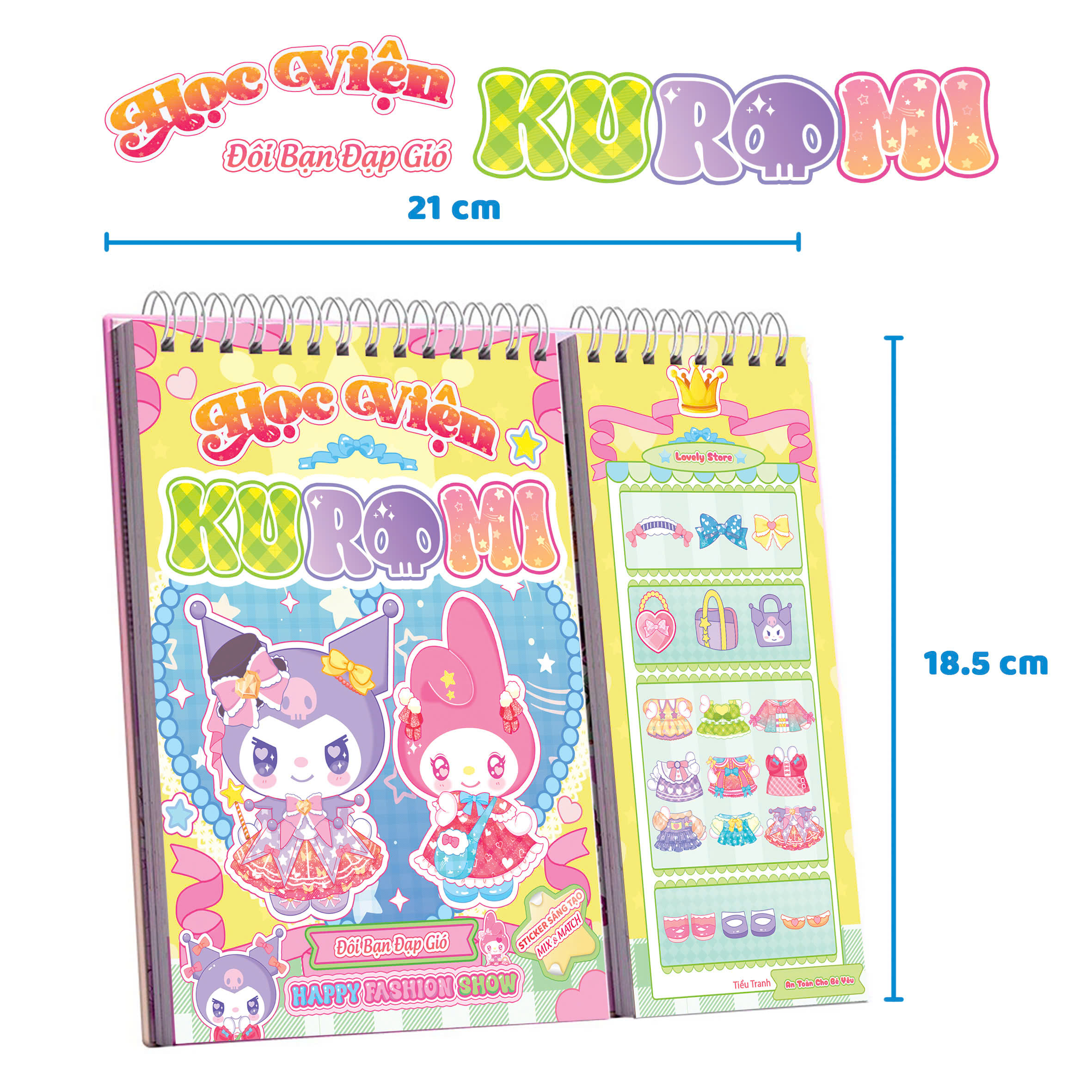 Sách - Sticker Thời Trang Happy Fashion Show Học Viện Thời Trang Cho Bé Thỏa Sức Sáng Tạo - ABBOOKS