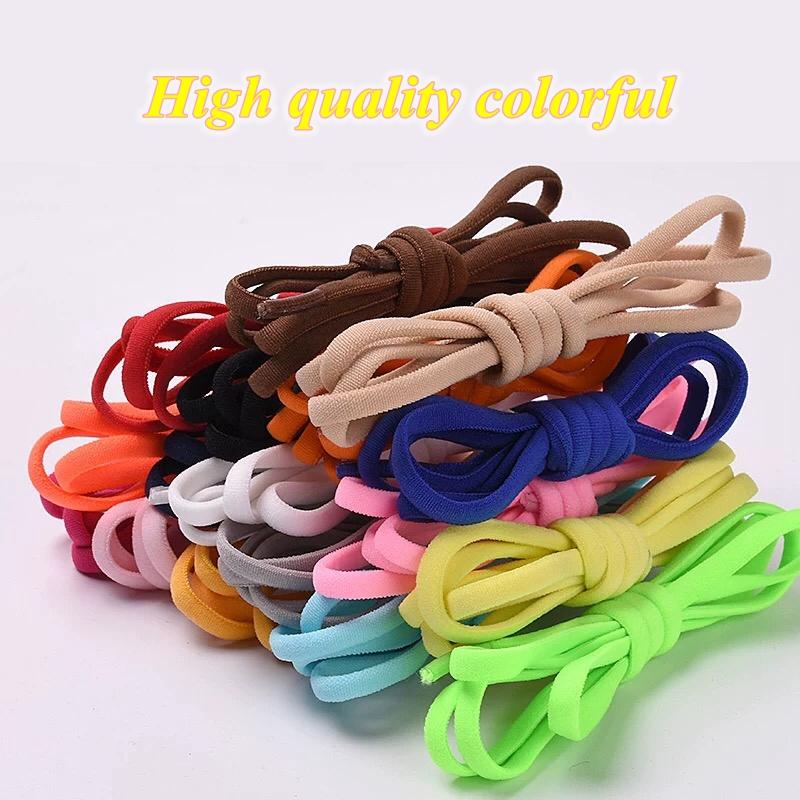 Giày thể thao đàn hồi Sneakers Tùy chọn đầy màu sắc Không có dây giày cho dây giày thể thao mà không cần cà vạt trẻ em Phụ kiện dành cho người lớn
