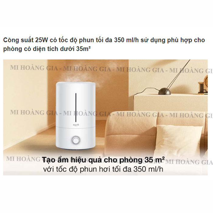 Máy tạo độ ẩm, phun sương Deerma DEM-F628 - F628W (Hàng nhập khẩu)