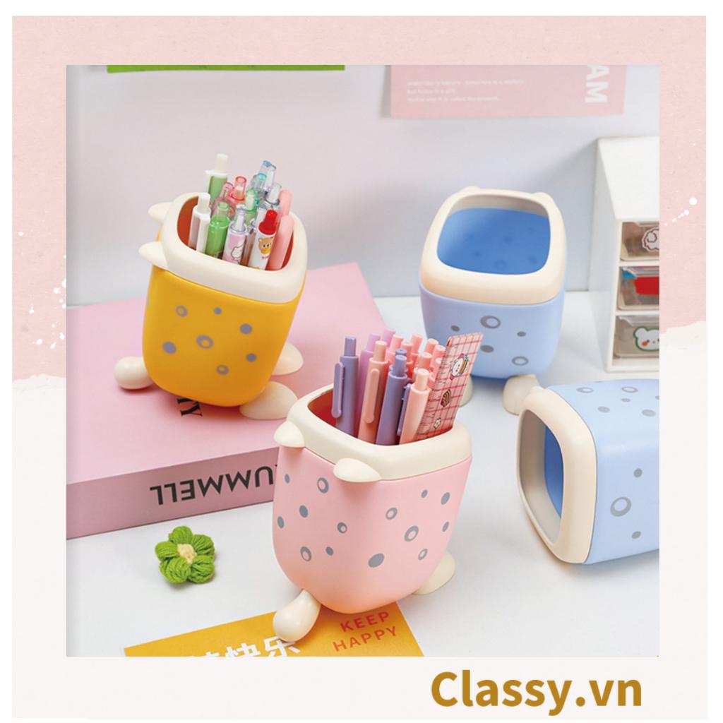 Classy Ống cắm bút để bàn màu pastel chân mèo siêu cute PK1410