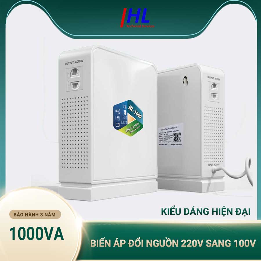 Biến Áp Đổi Nguồn 220v ra 100v công suất Từ 1000 - 3000 VA