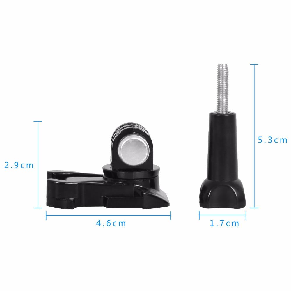 Xoay Nhanh Xoay 360 Độ Phát Hành Khóa Đế Mount Adapter Vít Cho GoPro Hero 5 4 3 Xiaoyi Phụ Kiện Máy Ảnh SJCAM