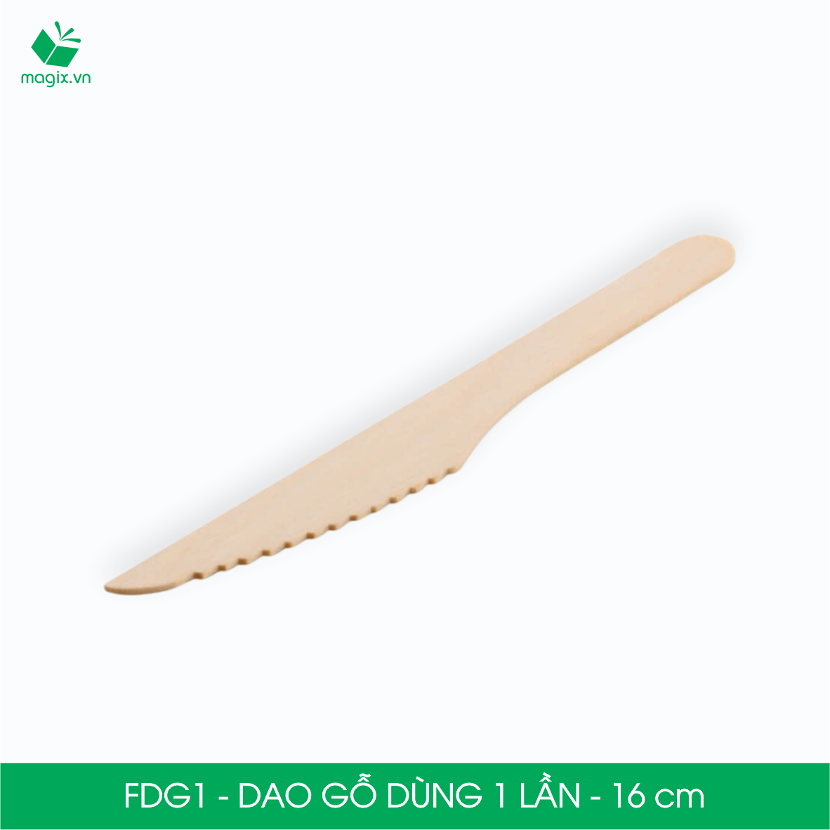 FDG1 - Combo 200 Dao gỗ dài 16 cm dùng 1 lần tiện lợi thân thiện môi trường