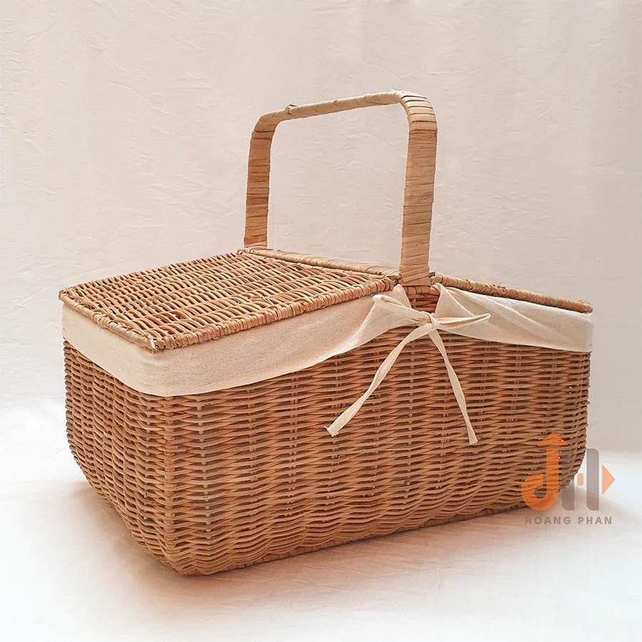 [Nhà Cửa &amp; Đời Sống] Giỏ Picnic đan lát cổ điển