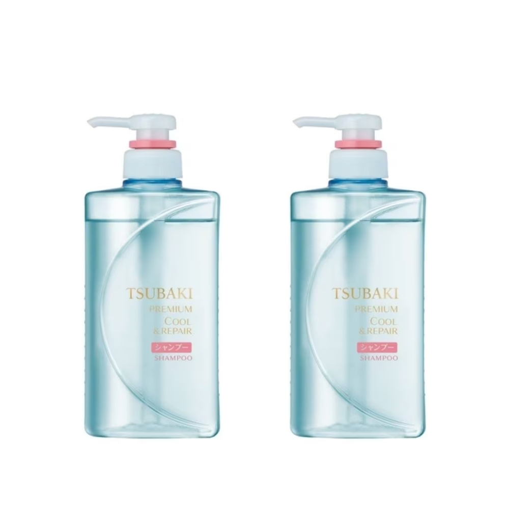 Dầu Gội Sạch Dầu Mát Lạnh Tsubaki Cool &amp; Repair Shampoo 490ml