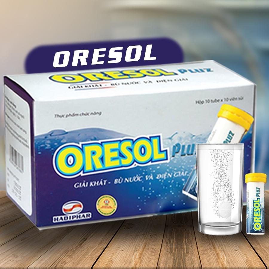 Viên sủi Oresol Pluz tăng cường sức đề kháng, giải khát, bù nước và điện giải
