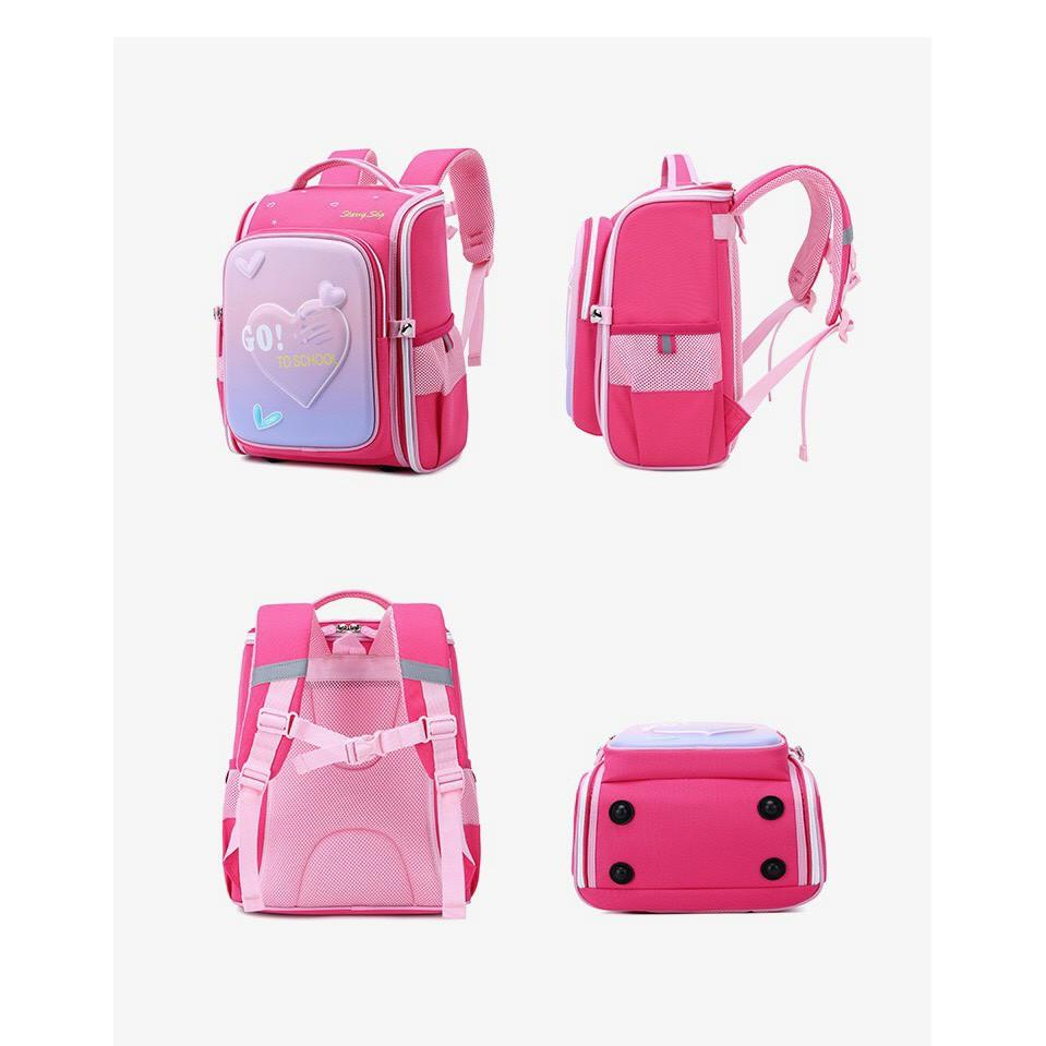 Balo chống gù lưng học sinh tiểu học cho bé trai và bé gái ngộ nghĩnh đáng yêu, siêu nhẹ