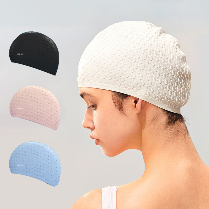 Mũ bơi TBLU RESHEIR chất liệu Silicone cao cấp nhiều màu dùng cho cả nam và nữ