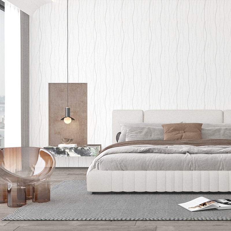 Combo 10 mét giấy dán tường, decal dán tường trang trí nhà cửa VÂN TRẮNG khổ 45cm