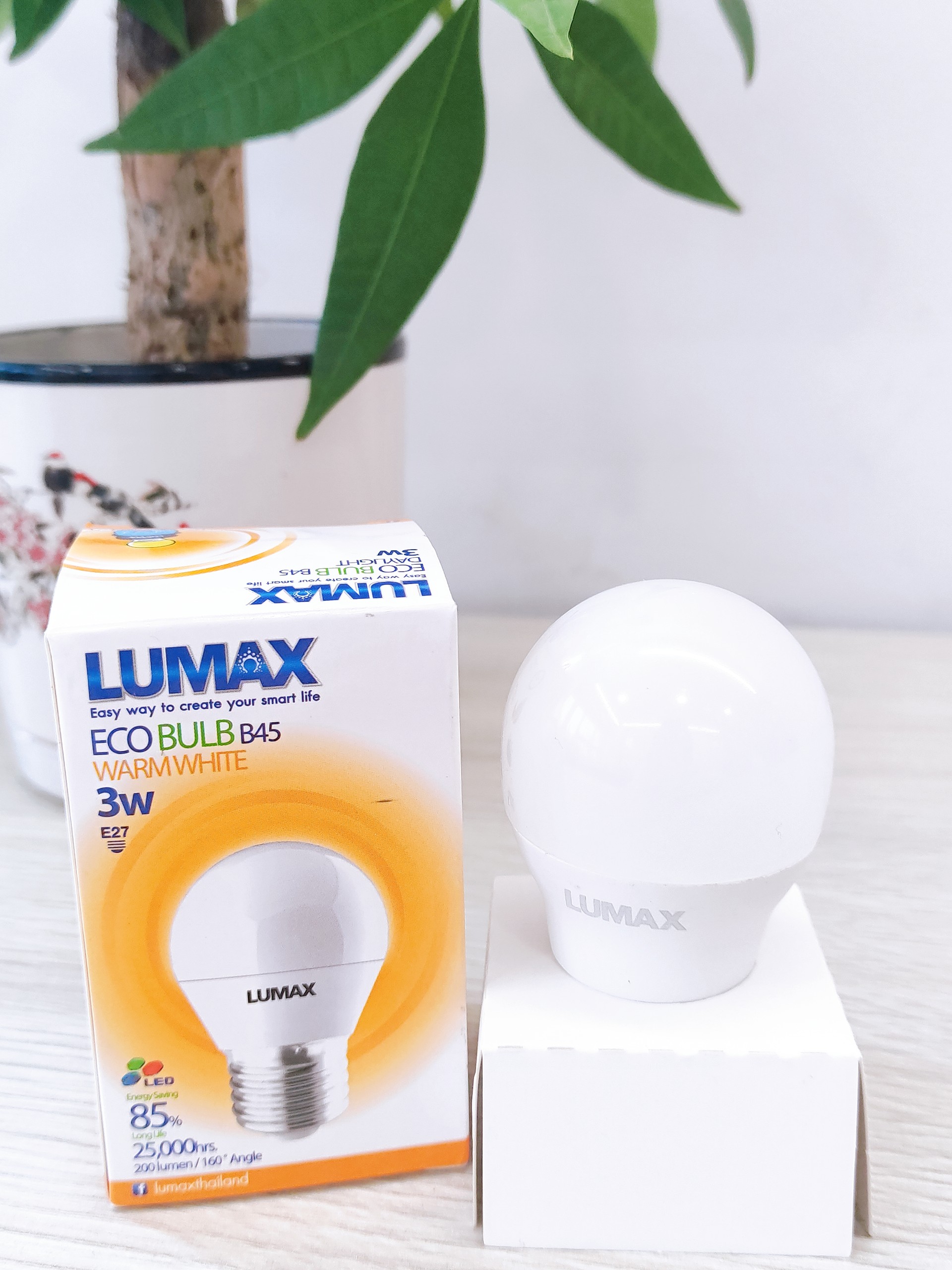 BÓNG ĐÈN LUMAX#ECOBULB B45-200LM/830/3W/E27 - Hàng chính hãng