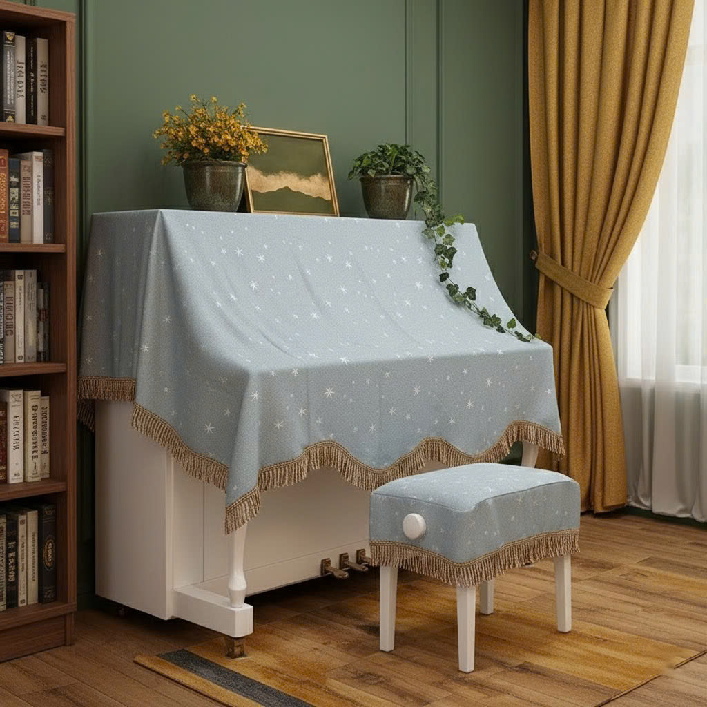 Khăn phủ đàn piano cơ đàn piano điện tử 88 phím sang trọng cổ điển - Hàng chính hãng