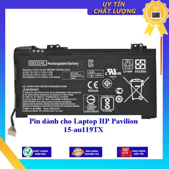 Pin dùng cho Laptop HP Pavilion 15-au119TX - Hàng Nhập Khẩu New Seal