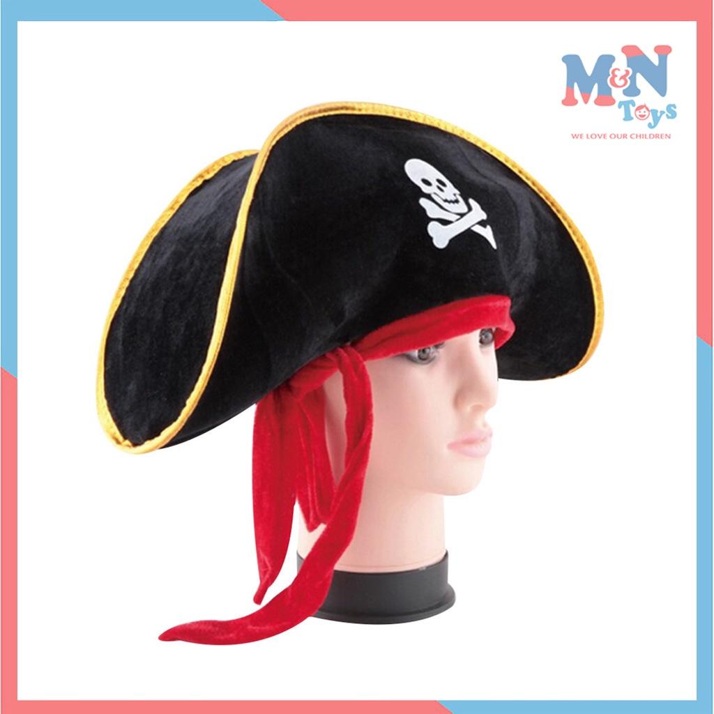 Mũ nón cướp biển bằng vải nhung cho bé hóa trang Halloween