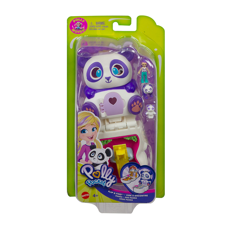 Đồ Chơi POLLY POCKET Chiếc Túi Hình Gấu Panda Dễ Thương GTM58/GTM56