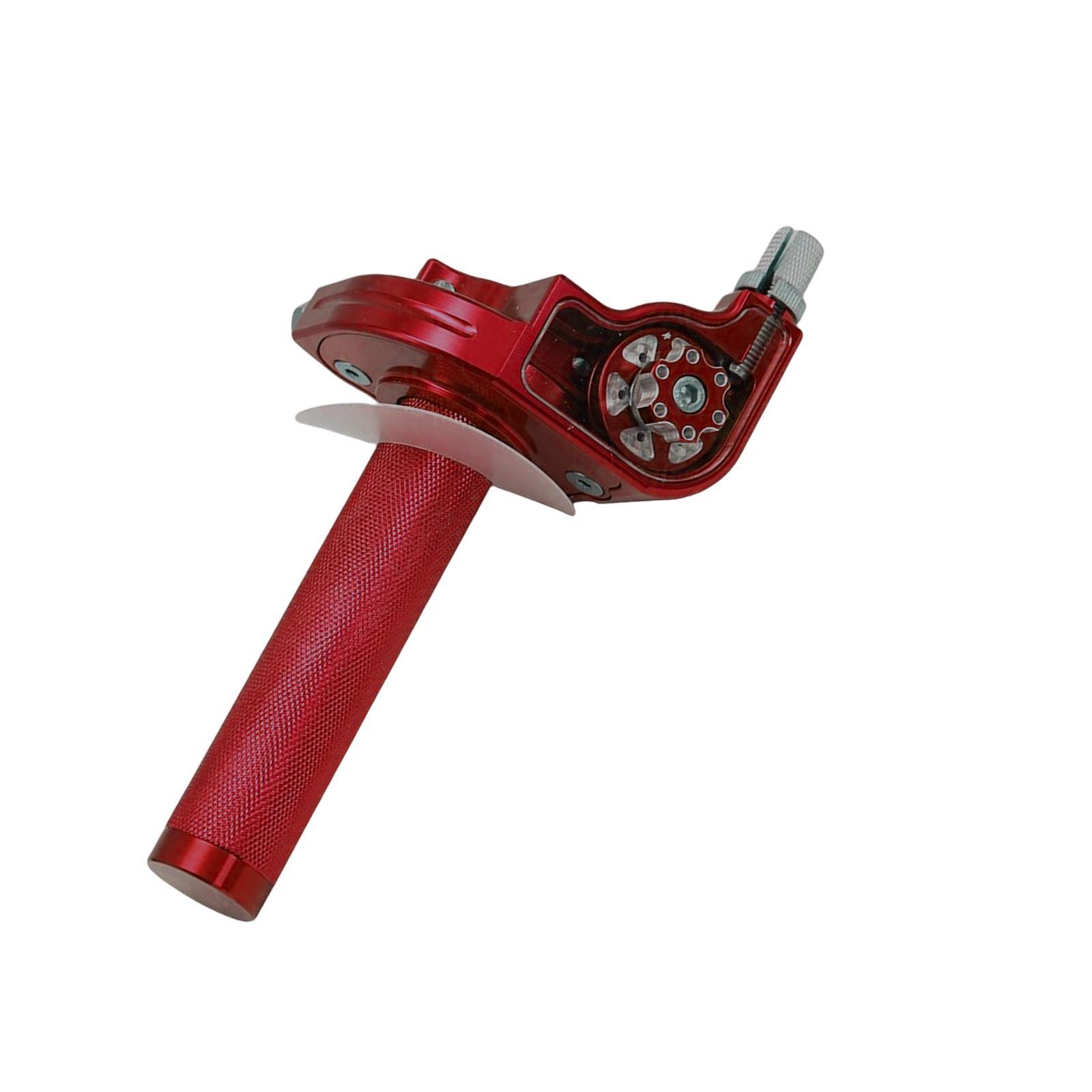 Throttle Grip Handlebar Grip  Aluminum Alloy 22mm Handlebar for Motorbike , Red