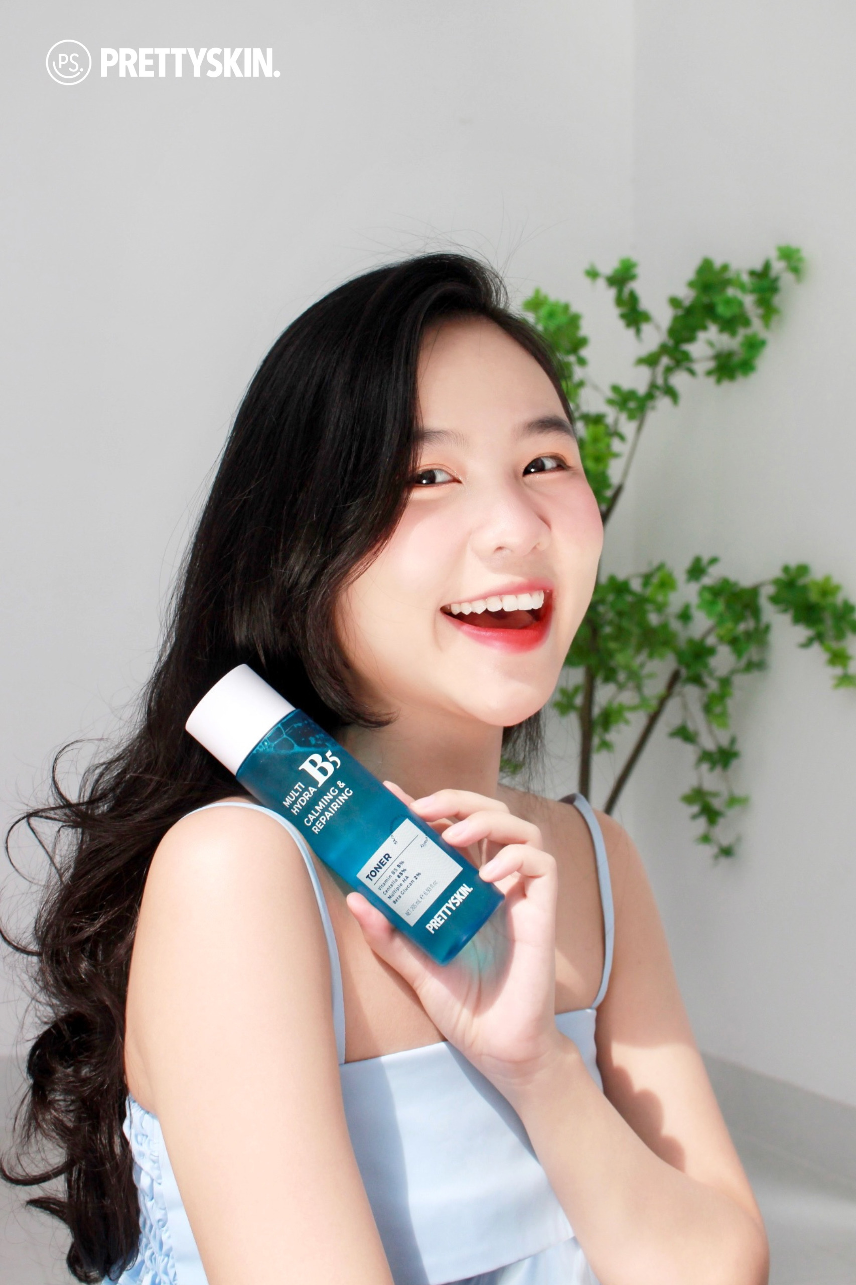 Nước Hoa Hồng Phục Hồi Dưỡng Trắng PrettySkin Multi Hydra B5 Calming &amp; Repairing Toner 205ml