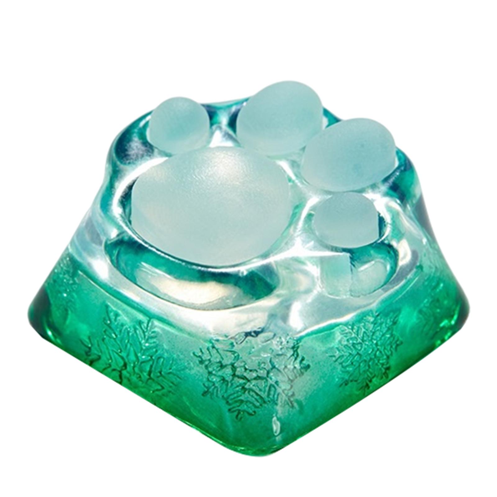 Cute 3D Clear Cat Paw Mechanical Keyboard Keycap for Cherry MX
